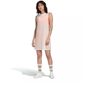 ADIDAS x FIORUCCI Sheer Sleeveless Mesh Dress Cover Up BNWT Size Medium
